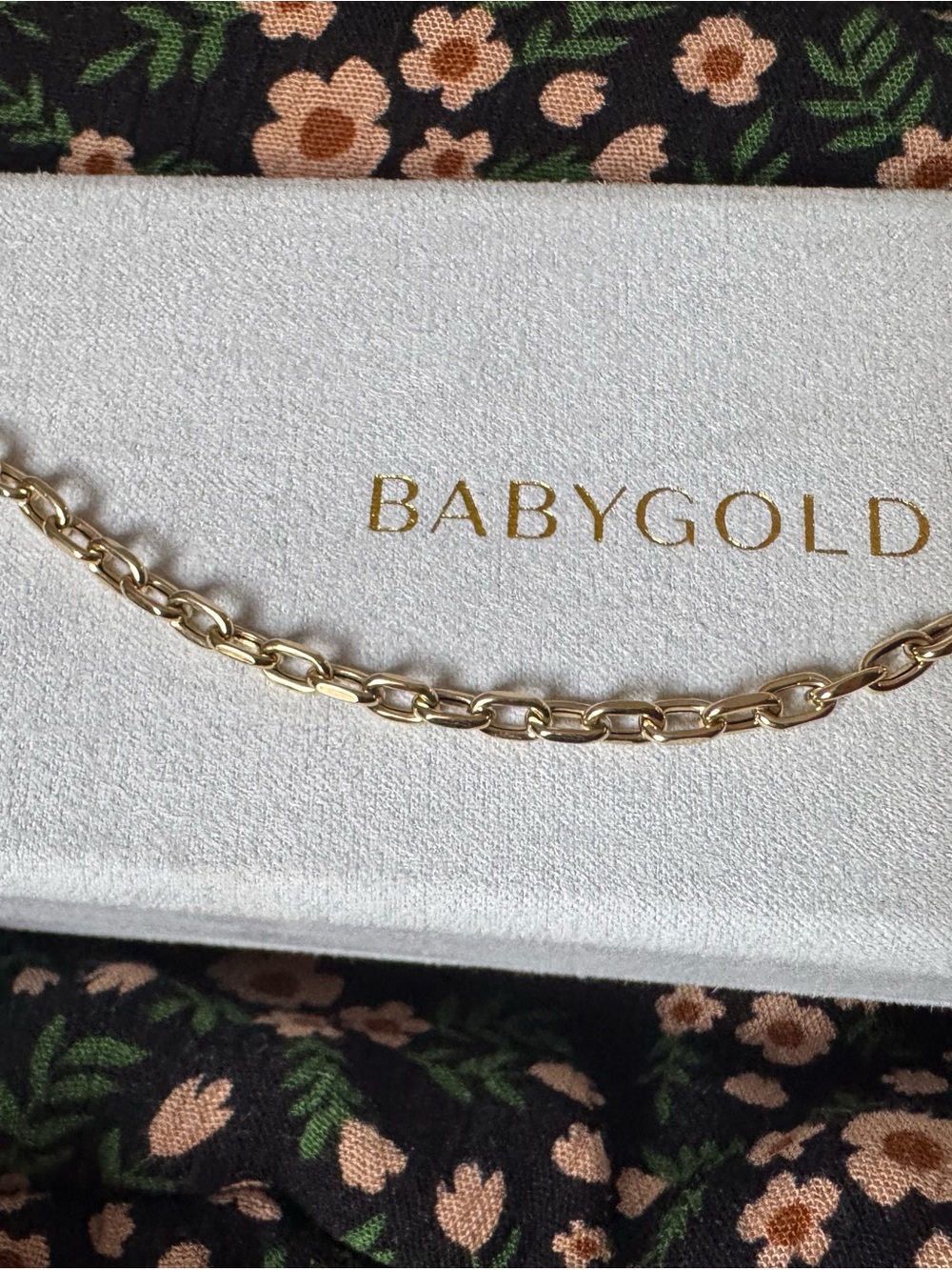 Babygold Essential Oval Link Chain Bracelet